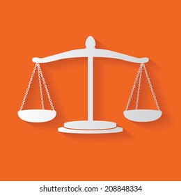 Justice law symbol,clean vector