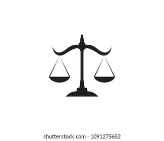 Justice lawyer logo and symbols template icons 