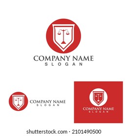 Justice lawyer logo and symbols template icons 