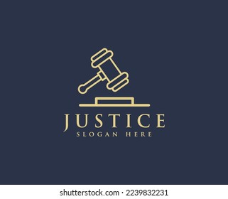 
Plantillas vectoriales del logotipo del abogado de la justicia 