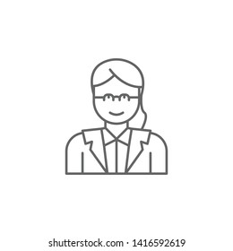 Justice lawyer outline icon. Elements of Law illustration line icon. Signs, symbols and vectors can be used for web, logo, mobile app, UI, UX