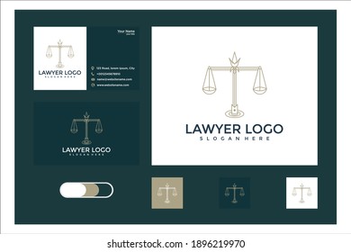 Justice Logo design and business card	