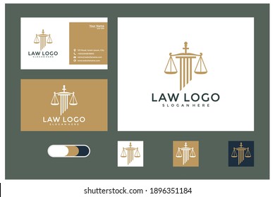 Justice Logo design and business card	