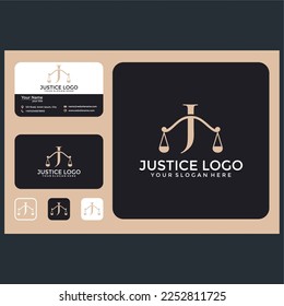 justice logo design graphic template