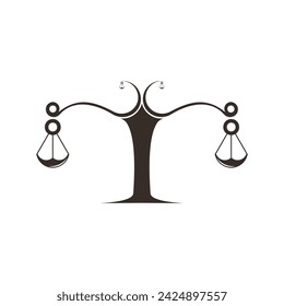Justice logo design with modern concept premium