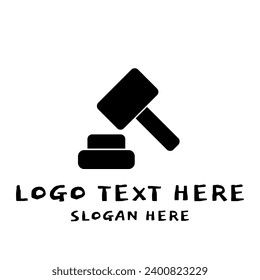 a justice logo, justice logo, hammer logo, justice hammer logo