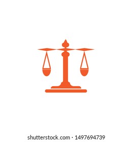 JUSTICE LOGO ILUSTRATION AND  VECTOR TEMPLATE