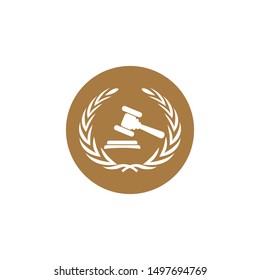 JUSTICE LOGO ILUSTRATION AND  VECTOR TEMPLATE