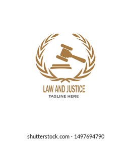 JUSTICE LOGO ILUSTRATION AND  VECTOR TEMPLATE