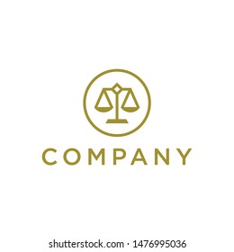 Justice logo or scale icon concept. Very suitable in various business purposes, also for icon, symbol and many more.