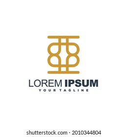 justice luxury monogram logo design vector