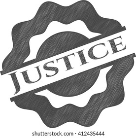 Justice penciled