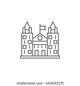 Justice penitentiary outline icon. Elements of Law illustration line icon. Signs, symbols and vectors can be used for web, logo, mobile app, UI, UX