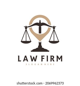 
Justice point logo vector template, Creative Law Firm logo design concepts