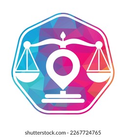  Justice point logo vector template. Creative Law Firm logo design concept.
