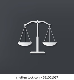 Justice scale design on clean background,vector