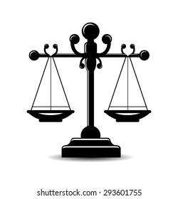 Justice scale icon
