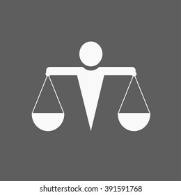 Justice scale icon