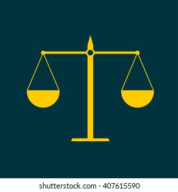 Justice scale icon