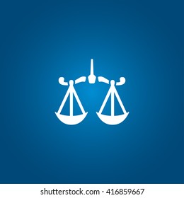 Justice scale icon
