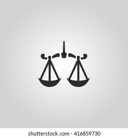 Justice scale icon