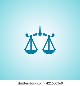 Justice scale icon