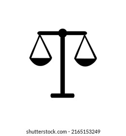 diseño de icono de escala de justicia aislado en fondo blanco