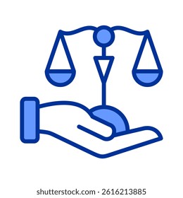 Justice Scale Icon Element For Design