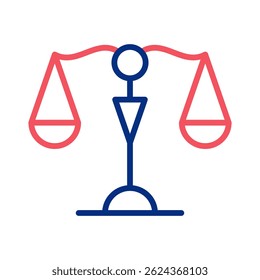 Elemento de icono de escala de justicia para diseño