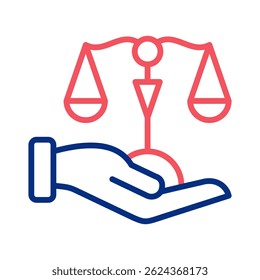 Elemento De Ícone De Escala De Justiça Para Design