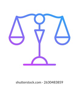 Justice Scale Icon Element For Design