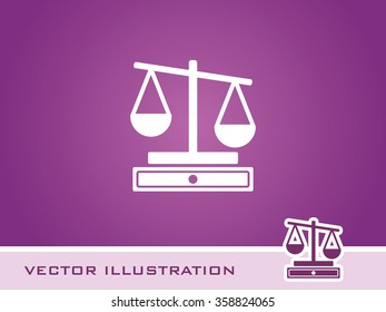 Justice Scale Icon. Eps-10.