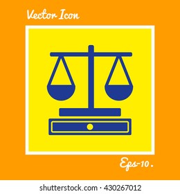 Justice Scale Icon. Eps-10.