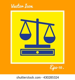 Justice Scale Icon. Eps-10.