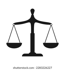 justice scale icon vector design template illustration