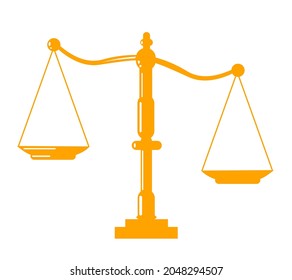 Justice scale icon vector illustration