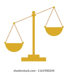 justice scale isolated icon