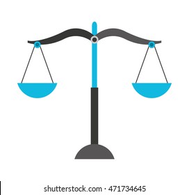 justice scale isolated icon vector illustration design