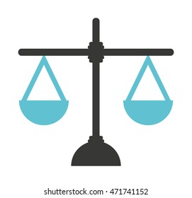 justice scale isolated icon vector illustration design