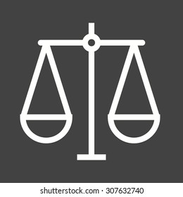 Justice, scale, law icon vector image.Can also be used for law and order. Suitable for mobile apps, web apps and print media.