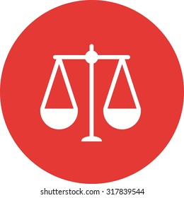 Justice, scale, law icon vector image.Can also be used for law and order. Suitable for mobile apps, web apps and print media.