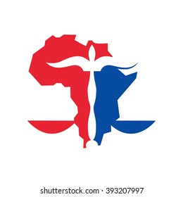 Justice Scale Logo and Africa
