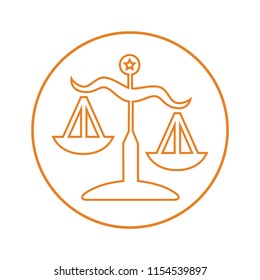 Justice Scale Outline Icon