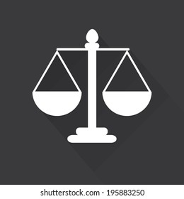 Justice scale symbol.vector