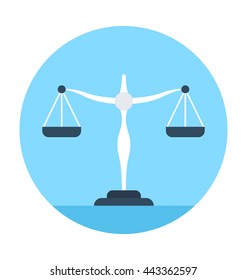 Justice Scale Vector Icon