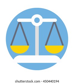 Justice Scale Vector Icon