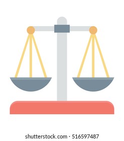 Justice Scale Vector Icon