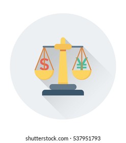 Justice Scale Vector Icon