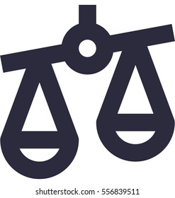 Justice Scale Vector Icon