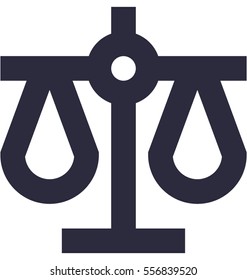 Justice Scale Vector Icon